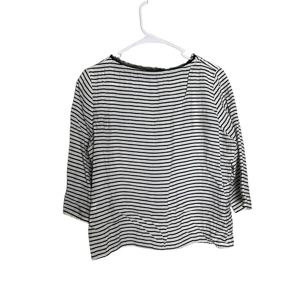 The Ark Australia Striped 3/4 Quarter Sleeve Top - Picture 2 of 8